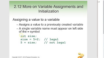 C++ Chapter 2, Section 2.12 Variable Assignments and Initialization and 2.13 Scope = Gaddis