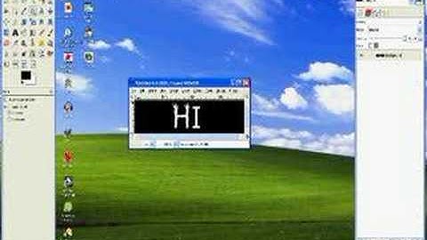 Gimp 2 Tutorial - Flaming Text