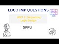 LDCO Unit 3 IMP Questions | Sequential Logic Design | SPPU Exam Prep #exambuddy
