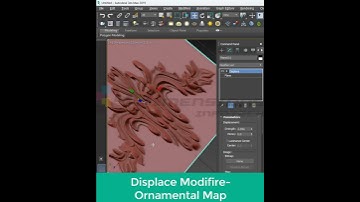 3ds max modeling: design patterns / displace #ornaments #3dsmax #mould #interiordesign #architecture