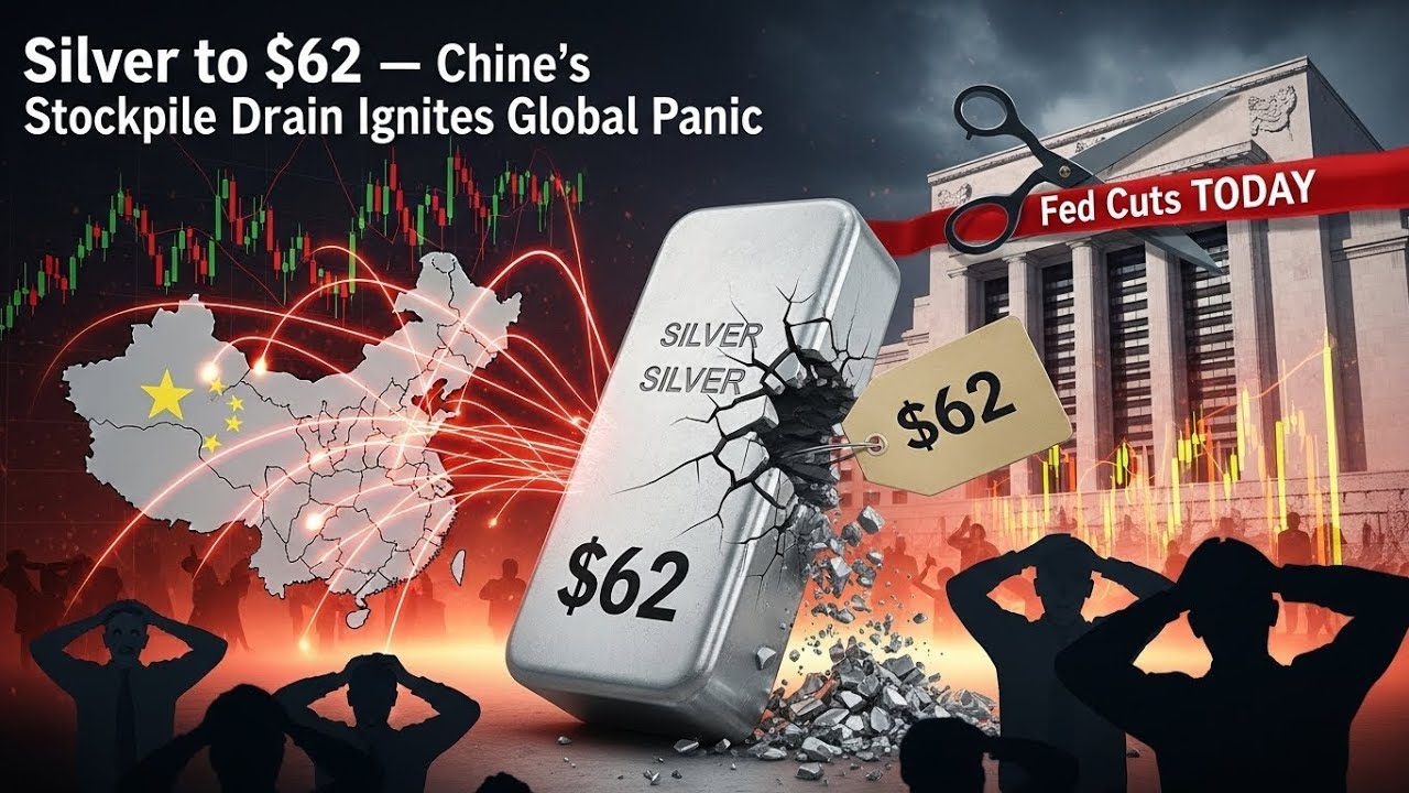 Silver SURGES to $62: Global Fear Erupts as China's Stockpile Drains (Fed Rate Cuts TODAY)