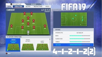 Fifa 19 Best Formation (4-1-2-1-2(2)) Tutorial - Best Custom Tactics & Instructions & More!!