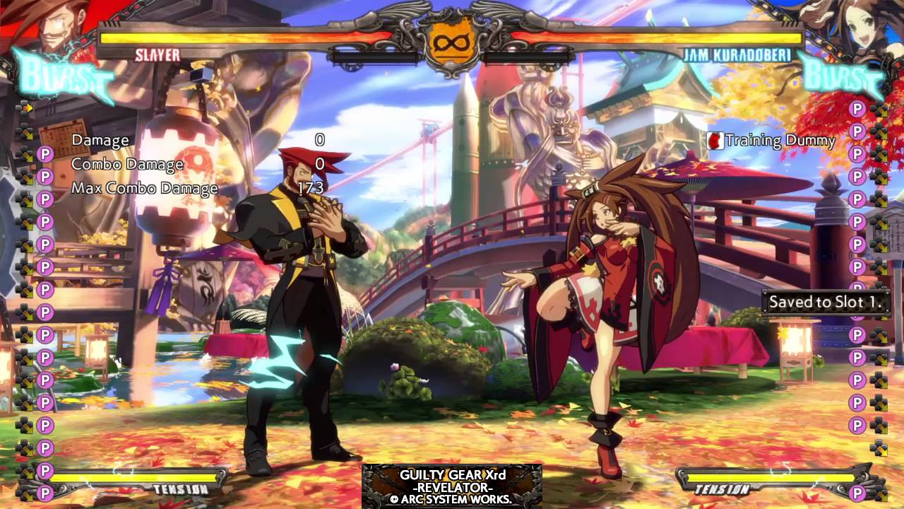Guilty Gear Xrd -Revelator- Recording in training mode