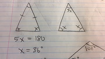 Angles of an Isosceles Triangle - Geometry Word Problem (Example)