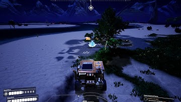 Satisfactory: funny truck glitch after bee nest collision, upside-down