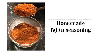 How to make fajita seasoning from scratch ~ EasyPeasyCooking