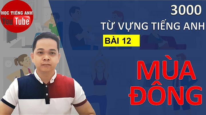 Mùa đông trong tiếng anh là gì