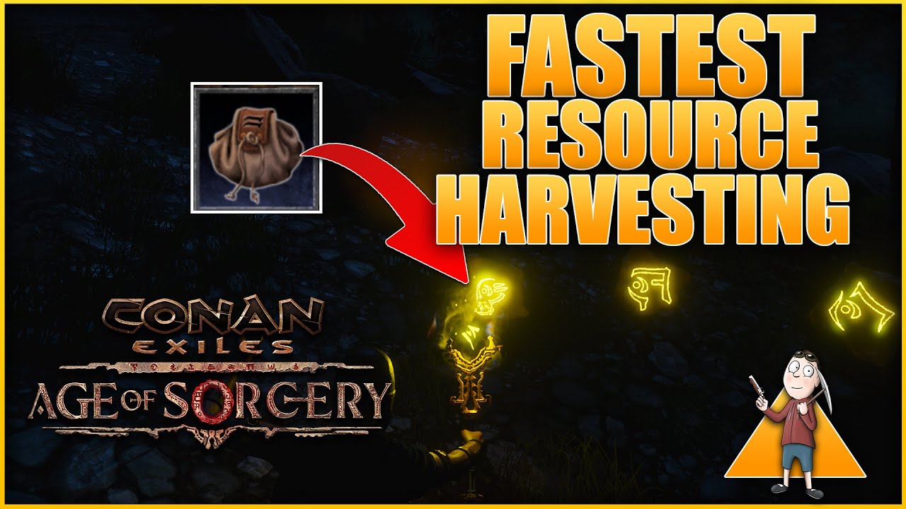 How To GATHER RESOURCES Super Fast in Conan Exiles Age Of Sorcery YouTube