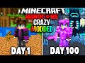 I Survived 100 Days of CRAZY MODDED Hardcore Minecraft