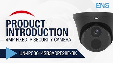 Uniview 4MP Fixed Network Security Camera | UN-IPC3614SR3ADPF28F-BK - UNV