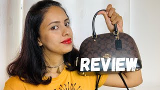 Louis Vuitton ALMA BB & Coach MINI SIERRA COMPARISON Honest & Thorough BAG  REVIEW:LOOKALIKE PEARLYAO 