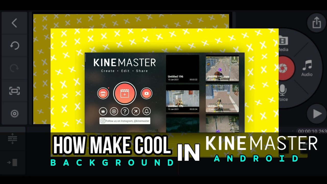 How to make Cool Background in Kinemaster •Rizels Gaming•