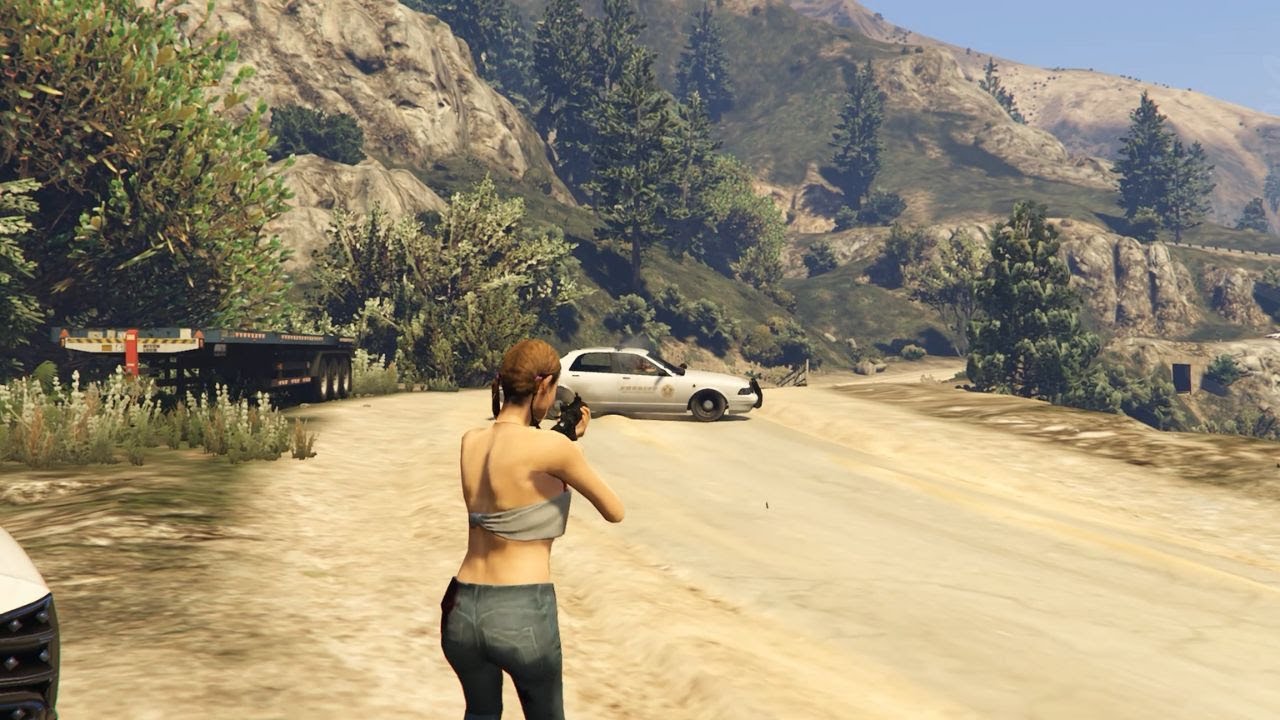 Acteza Gang Girl vs Police ( 5 Star ) #gta5 #gta