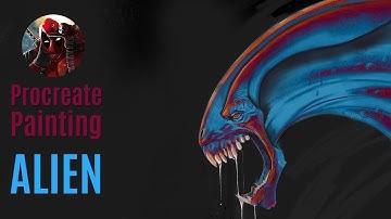 ALIEN Speedpaint in PROCREATE (Ipad Pro)