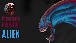 ALIEN Speedpaint in PROCREATE (Ipad Pro)