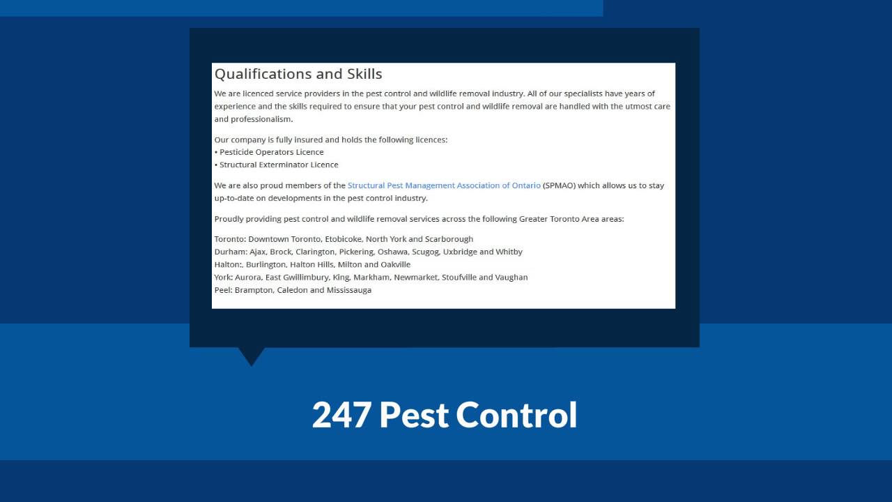 Animal Control Toronto | 247 Pest Control