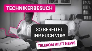 Wie bereite ich mich auf einen Technikerbesuch der Telekom vor?