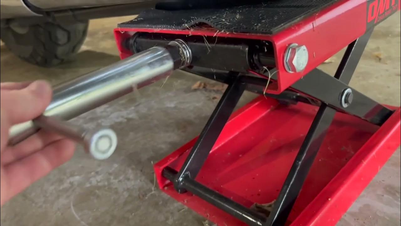 OMT Motorcycle Lift, 4 13 Inch Motorcycle Scissor Jack Testing The