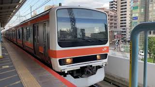 武蔵野線209系M74編成北朝霞駅発車