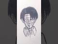 Levi Ackerman Speed Drawing #shorts #attackontitan #drawing