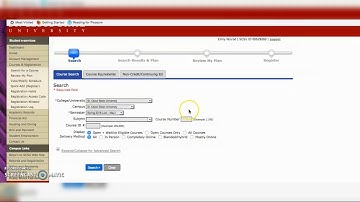 searching for courses at SCSU