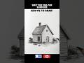 How to draw a simple house. #youtubeshorts #shortvideo #sketching