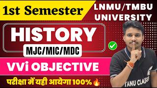 1st Semester History MDC/MIC/MJC important Questions TMBU/LNMU Unuversity | History Semester 1 Exam