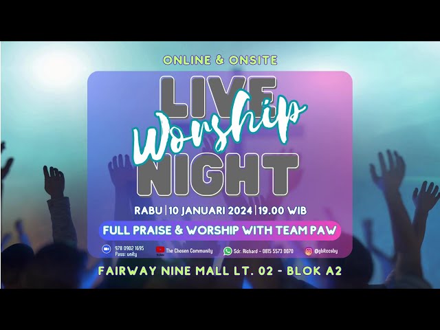 IBADAH LIVE WORSHIP GBI TCC ~ 10 JANUARI 2024 class=