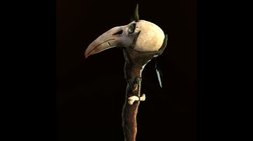 Shaman Staff (Blender 3D model)