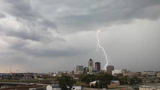 Thunderstorm Over Downtown Des Moines Timelapse | Des Moines | Sept 2023