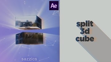 EASY split 3d cube | after effects tutorial