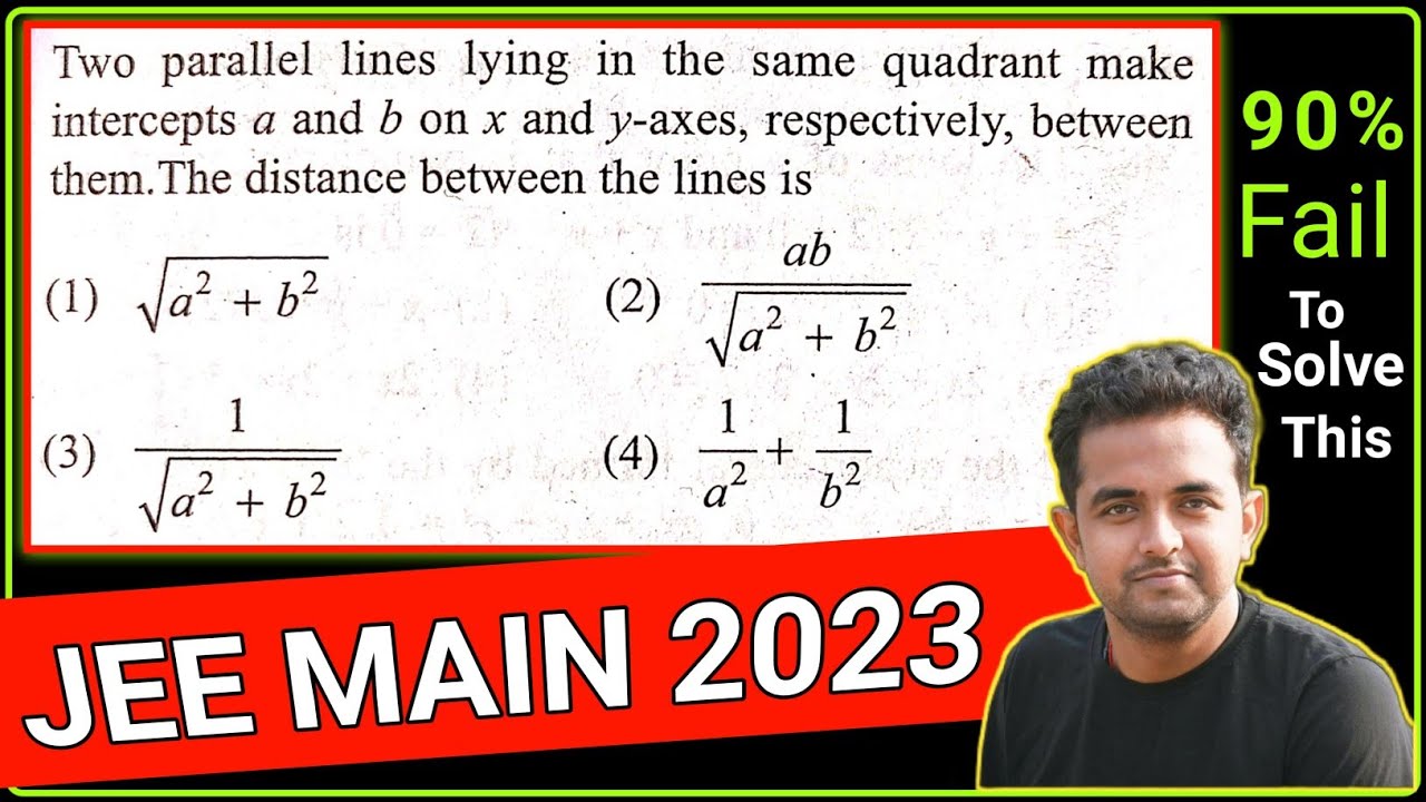 JEE main 2023 most important question | #jeemains #straightline # ...
