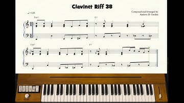 Clavinet riff 38 from the book “100 Ultimate Soul, Funk and Rock Clavinet Riffs”