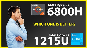 AMD Ryzen 7 6800H vs INTEL Core i3 1215U Technical Comparison
