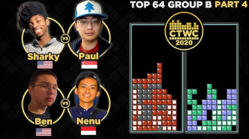 2020 CTWC BEGINS! TETRIS Group B - Pt. 4 - FINAL FOUR (see description for format)