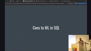Machine Learning in SQL - Train, Test, Serve | !meetup