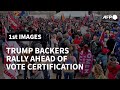 Trump backers rally in Washington ahead of vote certification | AFP
