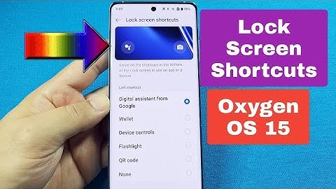 how to change lock screen shortcuts OnePlus Oxygen OS 15