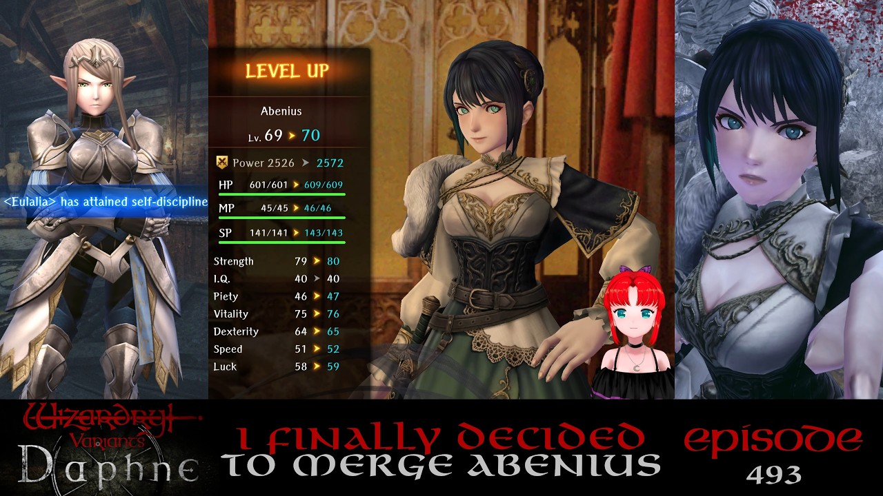 Merging Abenius and Taking Her to Level 70 — Wizardry Variants