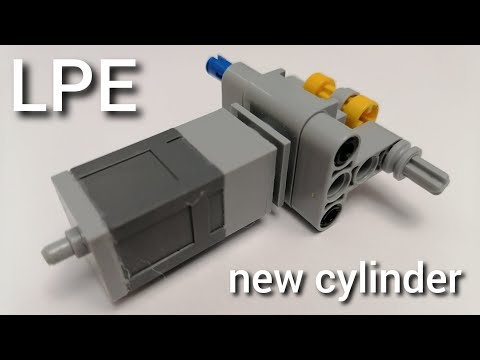 Самый маленький Пневматический двигатель Лего. Smallest switchless Lego Pneumatic Engine