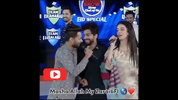Laraib Khalid and Zarnab Fatima cute moments in Eid Special Game show aisay chalay ga|Zaraib #viral