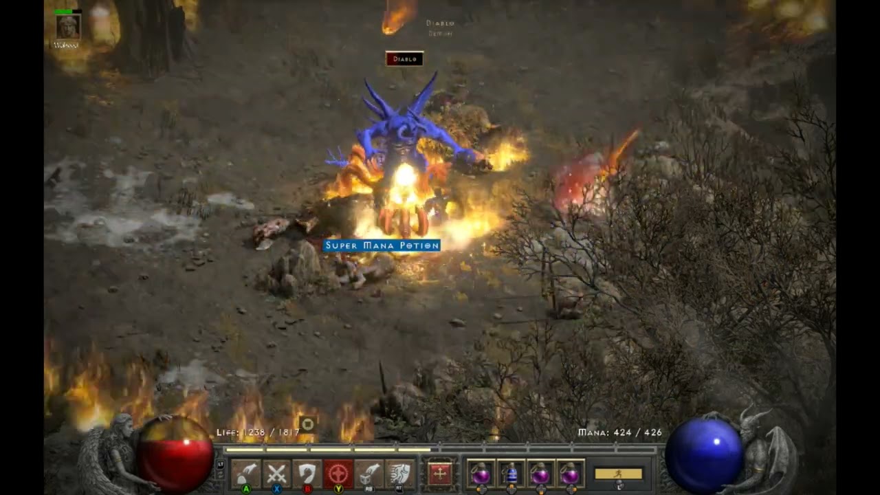 Holy Fire Zealer vs Diablo Clone [Diablo 2 Resurrected]