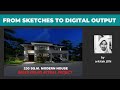 230sq.m. 2-STOREY MODERN HOUSE / From Concept Sketches to 3D Presentations / Vlog _ 049