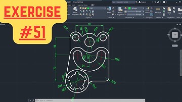 AutoCAD 2D Basic Drawing and Drafting Practice for Beginners #51