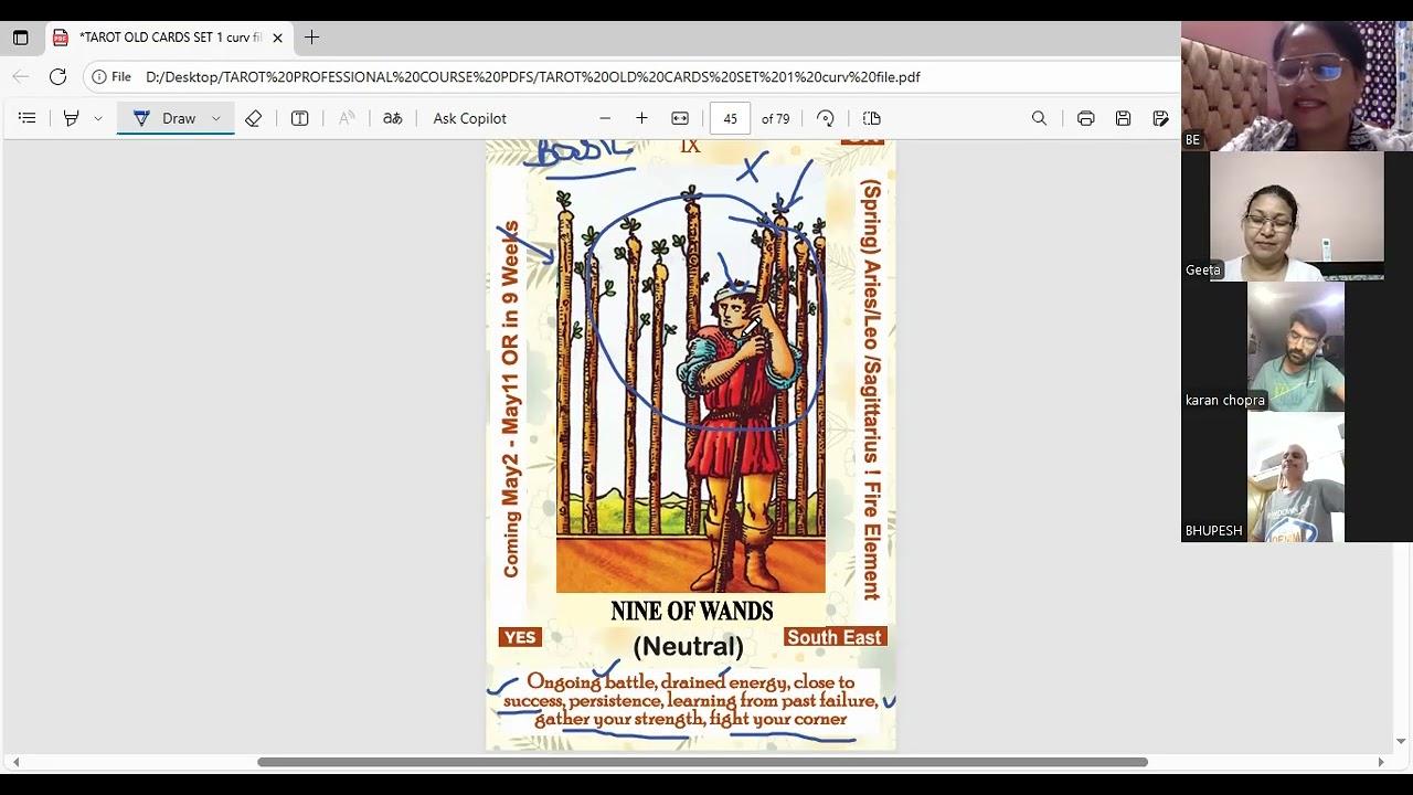 Nine and ten of wands #Tarot card readings in Hindi