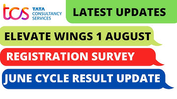 TCS ELEVATE WINGS1 LATEST UPDATES | tcs wings1 result update | tcs dca course ids |ninja to digital
