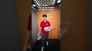 POV: Intern life takes you out of the office and straight to the booth! 😂🛍️