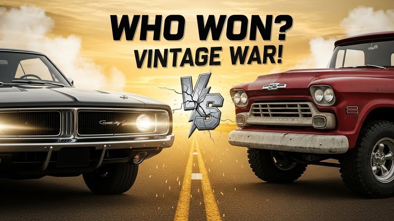 Dodge Charger против Chevrolet Truck | Кто же на самом деле победил в эпоху винтажных автомобилей?