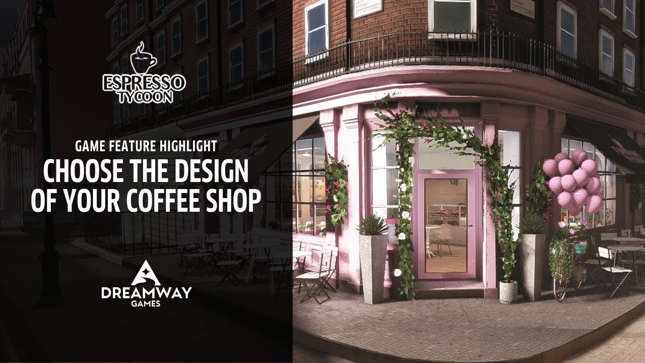 Espresso Tycoon - game feature highlight #7: Choose the design of your coffee shop