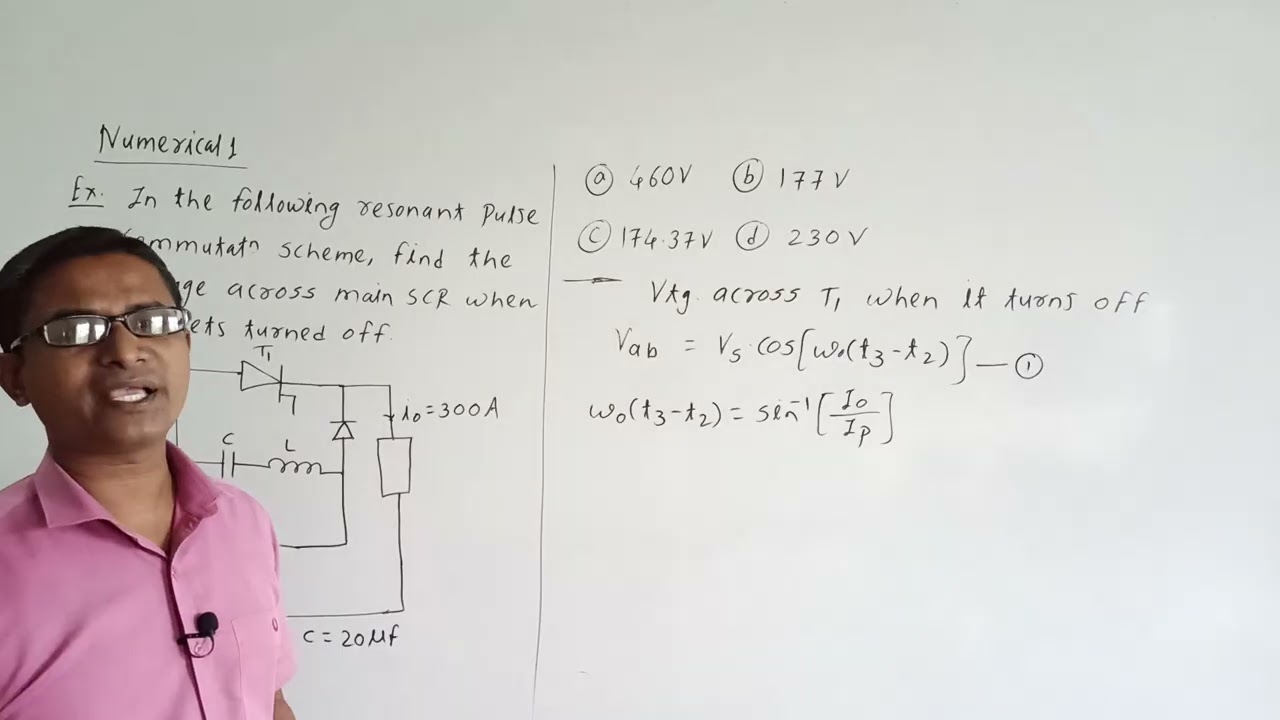 Power Electronics: GATE/ESE/Transco/Discom/GATE: Numerical 1 on Class B Commutation